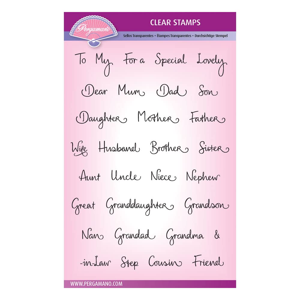 Barbara's Relations A5 Clear Stamp Set