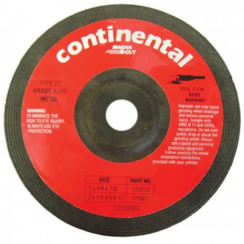 7 Inch Grinding Wheel Without Hub - 10-Pack