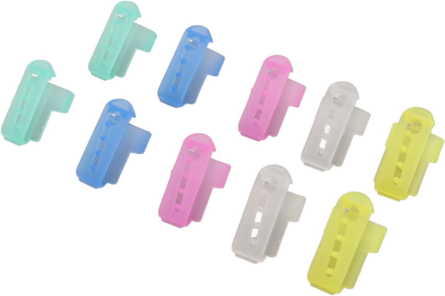Knitting Thimble,10Pcs Plastic Portable Yarn Finger Holder Separated Yarn Guide Finger Guides Crochet Knitting Crochet Finger Loop Ring for Crocheting Knitting Tool