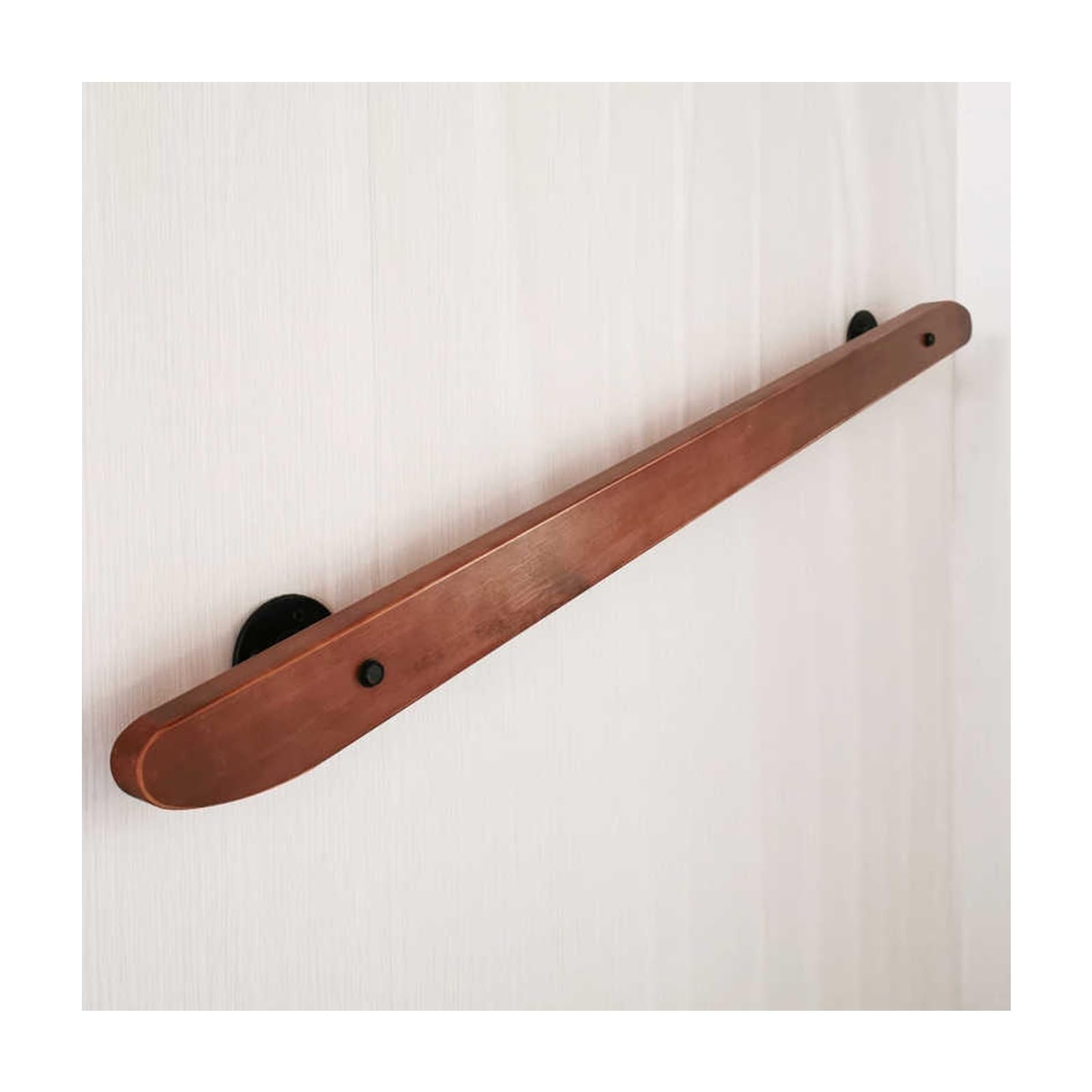 Gyeqxkt Wood Stair Railing With Non-Slip Banister And Brackets For Indoor Corridors, Villas, Buildings, Attics