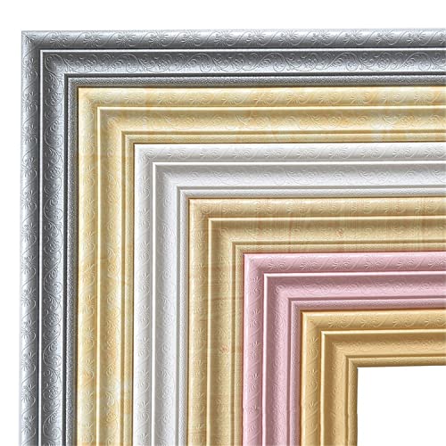 2022 New 3D Wall Edging Self-Adhesive Environmental Protection 3D Wall Edging Strip, Flexible Wall Borders Frame Peel And Stick Trim Molding, Waterproof Wall Edging Strip For Home 91 × 3.15Inch #TOP5