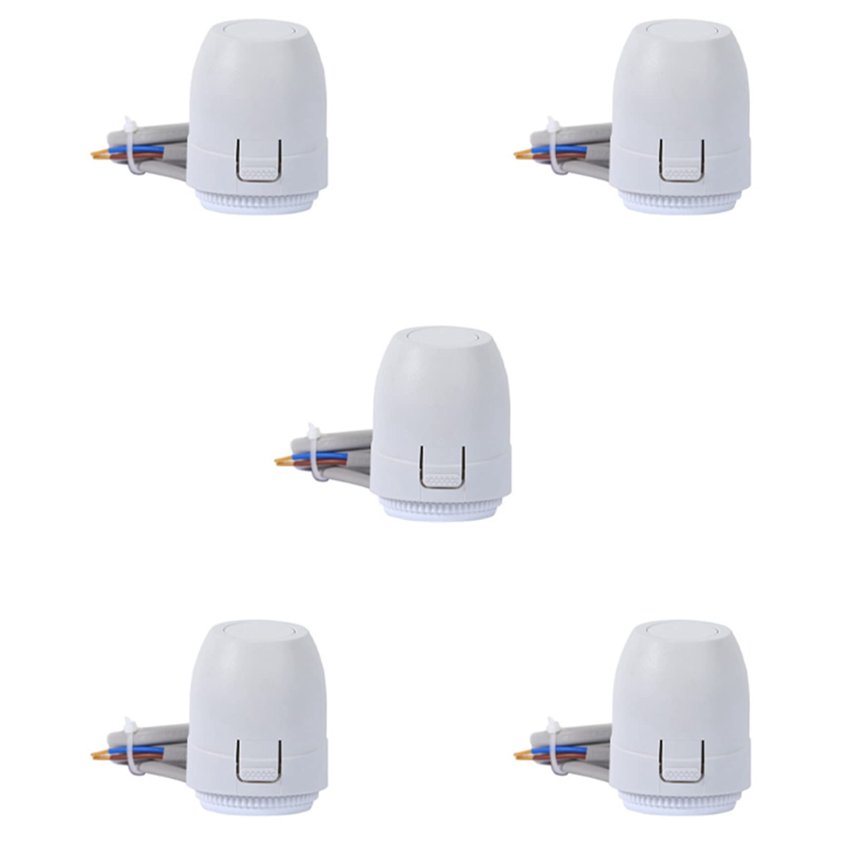 5X Valvola di Riscaldamento A Pavimento NC AC 230V Collettore Attuatore Termico Elettrico per Termostato di Riscaldamento A Pavimento