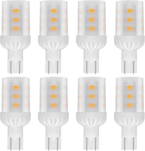 Cheopha Bombillas LED T10 T5 con base de cuña de 12 V, 921, 3 W, reemplazo de lámpara halógena de 30 W para paisaje, exterior, camino, escalón,