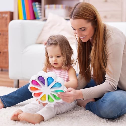 Pop Fidget Sensory Toys for Toddlers 1-3, Montessori Toys for 1 2 3 Year Old, Toddlers Push and Popping Bubbles Digits Number Learning Sensory Preschool Toy - Image 2