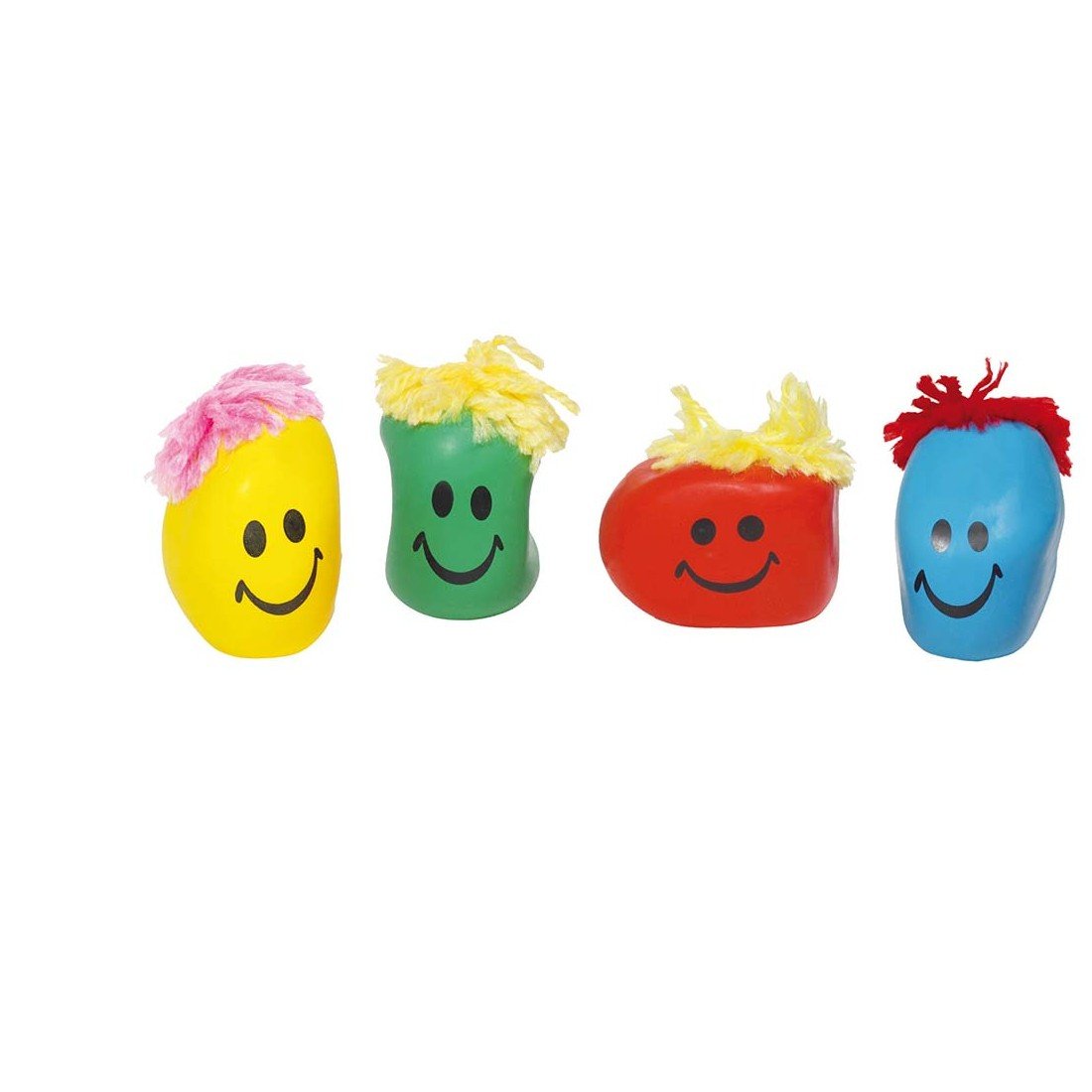 goki 62965 Anti-Frustration Squishy Face Kneading Ball, Diameter = 4 cm, Multi-Coloured (Model Randomly, 1 Piece)