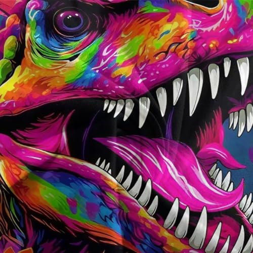 Housse de couette dinosaure hypoallergénique facile à laver 3D