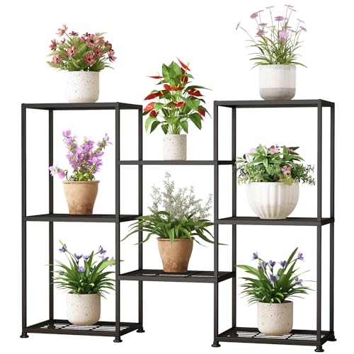 3 tier Plant Stand Indoor Metal Plant Stands Outdoor Tiered Plant...
