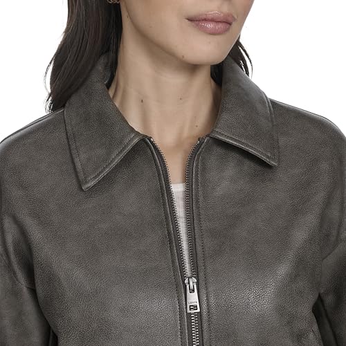 Image of Levi's Women's Faux Leather Bomber With Laydown Collar