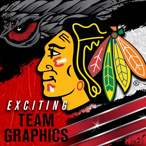 Franklin Sports Eishockey-Sammelartikel Torwart-Helm mini, Design: Logo Einer NHL-Mannschaft, 7784F01, Chicago Blackhawks