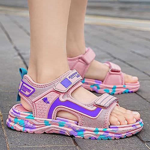 IWIHMIV Sandals Kids Toddler Water Shoes Girls and Boys Open Toe Sandals Non Slip Sole Adjustable Straps Outdoor Toddler Water Shoes2