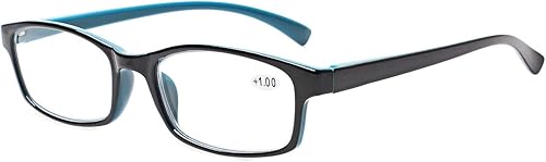 Miniatura 5 de Juego de 5 lentes de lectura con bisagras para hombres y mujeres, estilo retro, M, Paquete de 5 colores variados.