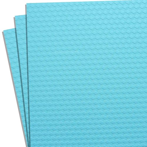 HOLSTEX Thermoform Sheet - (Basketweave Texture) - (.080 Thickness) - (12in x 24in Sheet) - (Tiffany Blue) - (3 Sheets) - for Holster Making, DIY Cosplay, Airsoft Armor