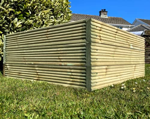 Raised Timber Decking Bed 2 Boards High - Various Sizes (0.9m L x 0.2m W)
