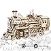 ROKR Laser Cutting 3D Puzzle in Legno Modello di Locomotiva Artigianale con Ingranaggi Meccanici: i Migliori Giocattoli per Ragazzi e Ragazze (Locomotive)