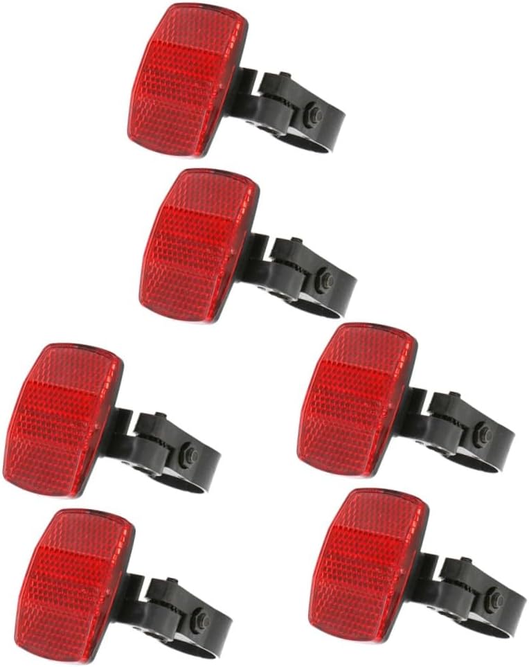 POPETPOP Reflective Reflector Cycling Safety Warning Cycle Bike Spokes Road Night Red