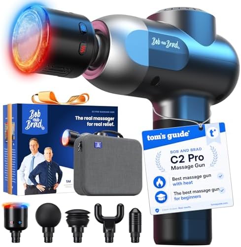 BOB AND BRAD C2 Pro Massage Gun with Heat and Cold Therapy, FSA E...