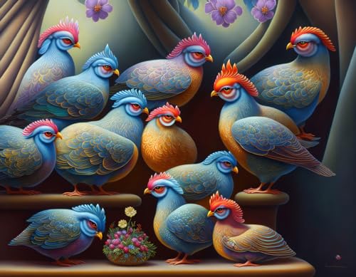 Affiches sur toile de poules fantastiques pour insuffler de la poésie dans votre maison