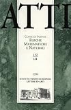  Atti. Classe di Scienze Fisiche, Matematiche e Naturali. N.152. fascicolo III.