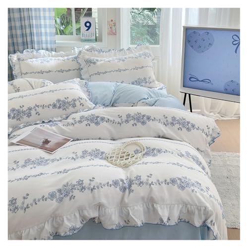 Housse de couette mariage en dentelle rose, cadeau idéal pour les mariés - 5