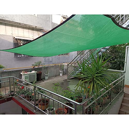 Voile d'ombrage verte personnalisable 2 x 6 m avec œillets solides - 5