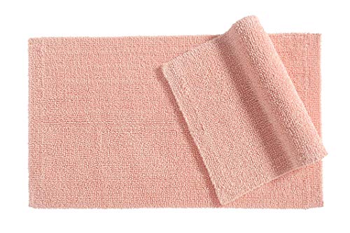 AmazonBasics Reversible Everyday Cotton Bath Rug, Set of 2, 17
