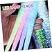 Abaodam 24pcs Fiber Optic Wands Glow Sticks for Halloween Parties Stage Performances and Decorations Flexible Light up Fiber Lights Led Beads