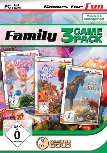 Games for Fun Family Game Pack 2 - Lills / Im Reich der Zwerge / Glitzerndes Troja [import allemand]