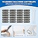 24 PCS Lint Traps, Stainless Steel Lint Catcher for Washing Machine, Pet Hair Remover for Laundry, Upgrade Traps Laundry Mesh Washer Hose Filter with 24 PCS Cable Ties