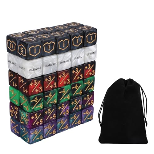 60uds Fichas de Dados MTG, Palabra Clave de Habilidad Vida