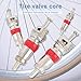 Aoerzn 100Pcs Premium Tyre Tire Valve Cores, Valve Stem Core Part Replacement, Universal for Most Models of Cars, Trucks, Motorcycles and Bicycles