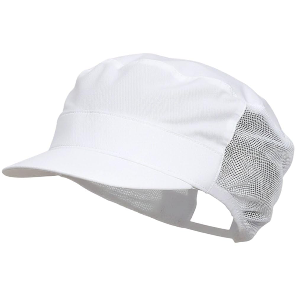 Sslvya Unisex Chef Hat, Kitchen Cooking Cap Food Service Caps, Mesh Cloth Breathable Work Hats for Restaurant Chefs Servers Workers Cleaners Bakers