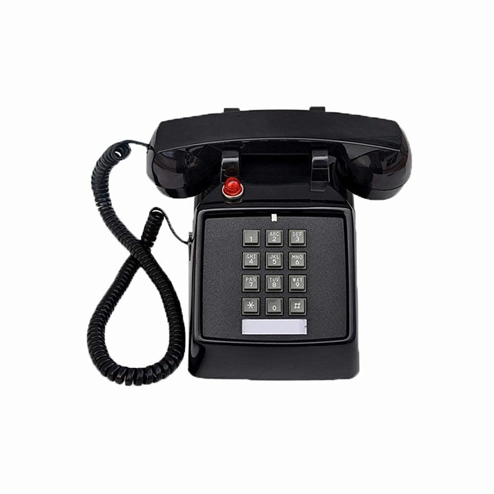 Telefon stacjonarny do domu, europejski telefon w stylu antycznym, telefony w stylu rustykalnym, telefon stacjonarny w stylu retro, telefon stacjonarny do domu i wystroju, czarne, kreatywne telefony