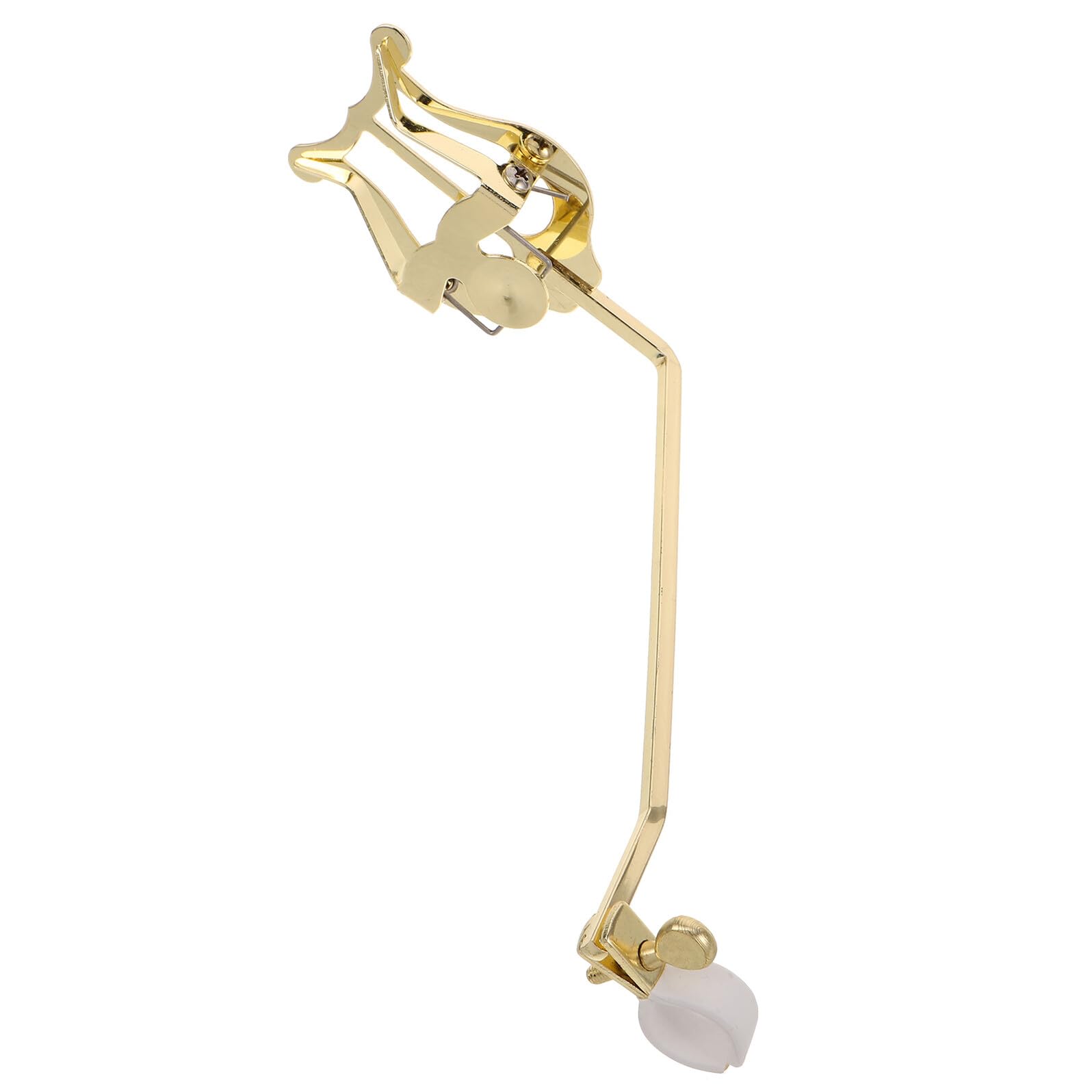 Clip para Soporte de Trompa Dorado Ligero Compatibilidad para Partituras en Actuaciones de Banda de Marcha y Presentaciones en Interiores