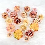 Grande Variété : Vous recevrez 20 fausse fleur réalistes, de 3 à 5 cm de diamètre. La quantité est généreuse et les styles variés répondent à tous vos besoins en matière de création florale. Cette collection comprend des petites fleurs délicates ainsi que de grandes fleurs épanouies. Vous pouvez librement combiner et superposer les fleur artificielle deco pour créer un effet de profondeur visuellement attrayant