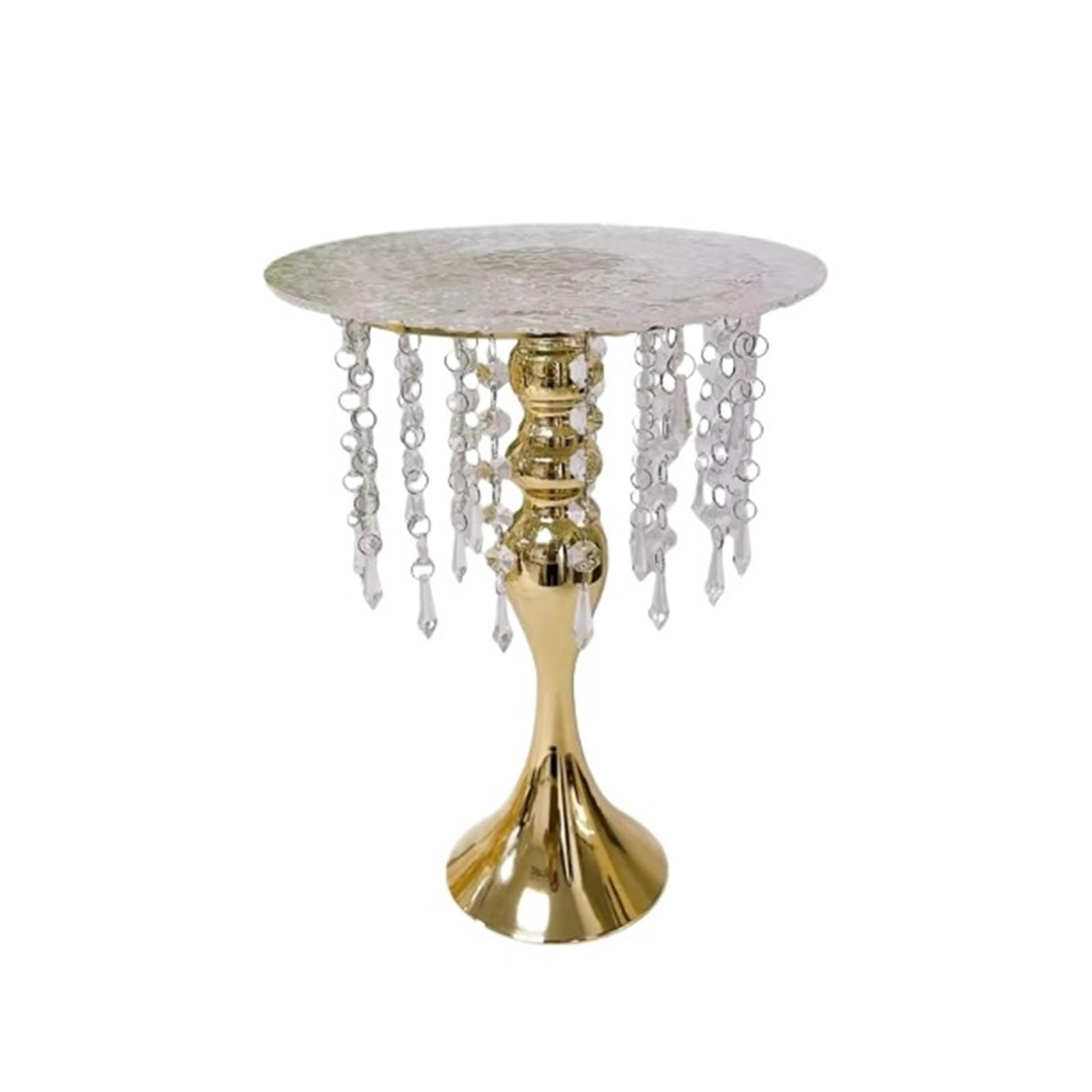 Yinj9562fg Cake display stand Gold-colored Transparent Pendant-style Dessert Display Stand, Decorative, Cake Wedding