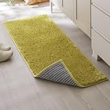 [ニッセン] キッチンマット 我が家の定番ふんわりなめらかシャギー オリーブグリーン(軽量タイプ) 3・(約)45×180cm