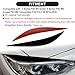 Glossy Black Headlight Eyelids Eyebrows, PSLER Headlight Cover Headlights Eyebrows Trim Front Light Trim Decoration Compatible with F80 M3 F82 F83 M4 F32 F33 F36 2014-2018