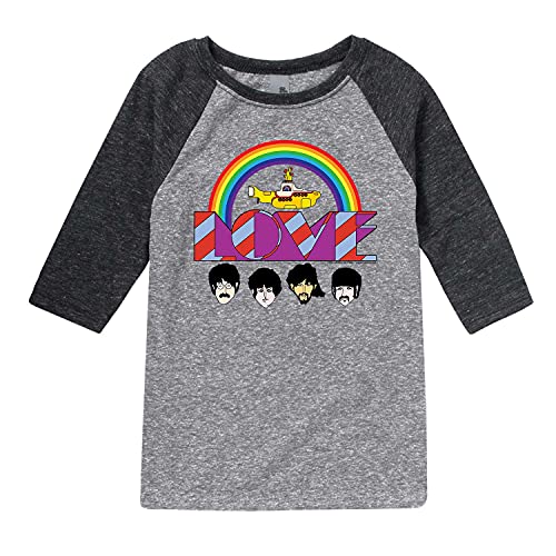 HYBRID APPAREL - The Beatles - Love Yellow Submarine - Toddler and Youth Raglan