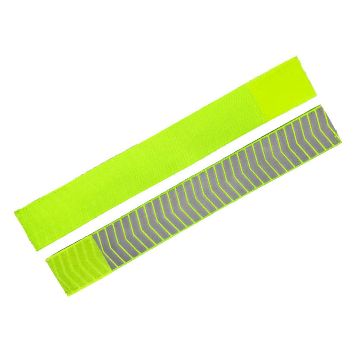 6 Piezas Brazaletes Reflectantes Fluorescentes Elásticos para Seguridad Pulseras de Alta Visibilidad para Correr Senderismo y Actividades Nocturnas Verde