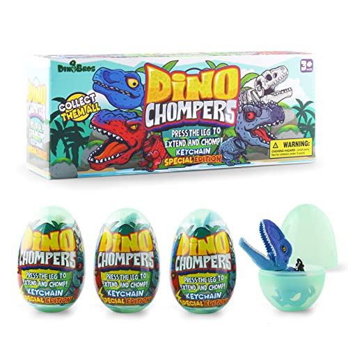 image for DINOBROS Easter Egg with Dinosaur Toys Filled for Kids, 4 Surprise Egg