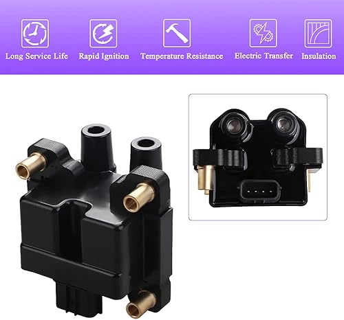 Miniatura 6 de JDMON Bobina de encendido de repuesto para Saab 9-2X Subaru Forester Impreza Legacy Outback 2.5L 2005 2006 2007 2008 2009 2010 Reemplazo C1709