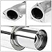Auto Dynasty 4 Inches Round Muffler Tip Catback Exhaust System Compatible with 2000-2005 Mitsubishi Eclipse V6, Stainless Steel