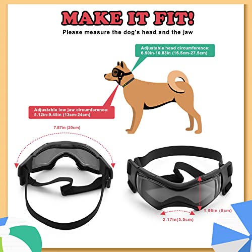 Goggles for Dogs, Ownpets Dog Glasses UV Protection Goggles Snow Protection Wind Protection Dust Protection with… - Image 6