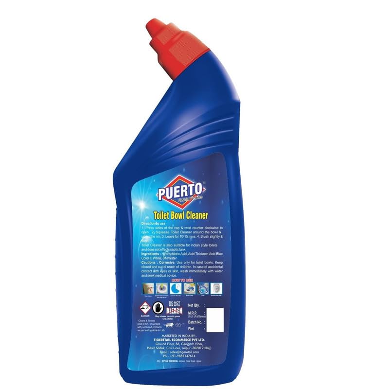 Image of Puerto Disinfectant Toilet Cleaner, Original- 750 ml (Pack of 4)|Cleans 99.9% Germs |Removes Toughest Stains | Provides Long Lasting freshness