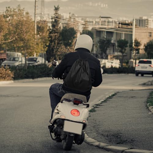 Bolsa para casco de moto de tela Oxford con cordón para protección portátil en ciclismo 4