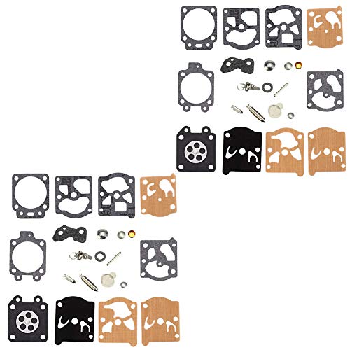 YOFMOO K20-WAT Carburetor Rebuild Repair Kit Compatible with ECHO McCulloch Sachs-Dolmar Homelite 240 245 250 290 300 340 Jonsered 33 360 370 P400 P442 P5500 P39 P40 Pack for 2