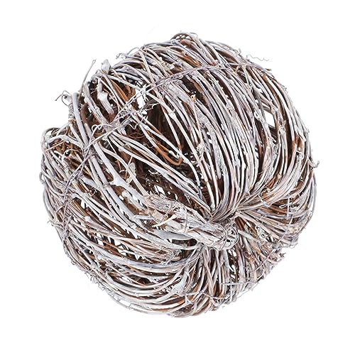 Citrouille en rotin tressé main pour décoration d'automne raffinée
