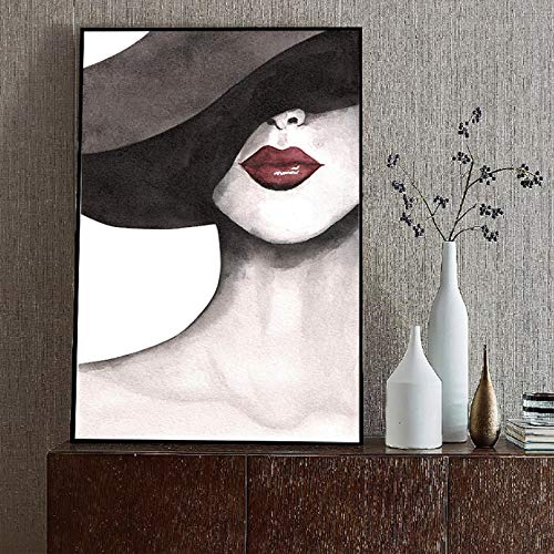 Peinture toile levres rouges femme pour exprimer votre style