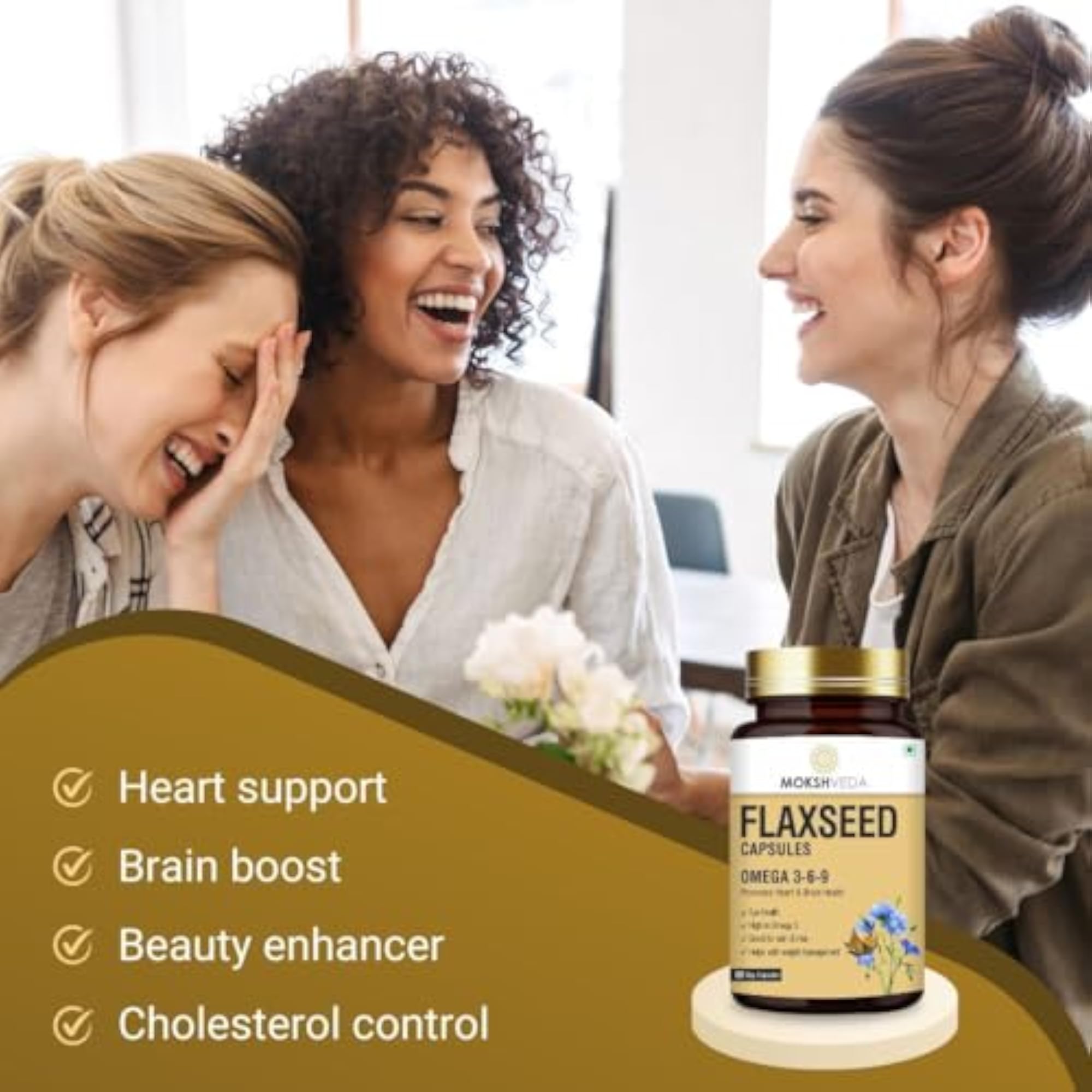 Flaxseed Capsules with Omega 3, 90 Count