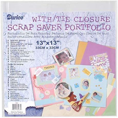 Image of Scrap Saver Portfolio Scrapbook Storage - Tie Close - 13'' x 13'' - Set of 2